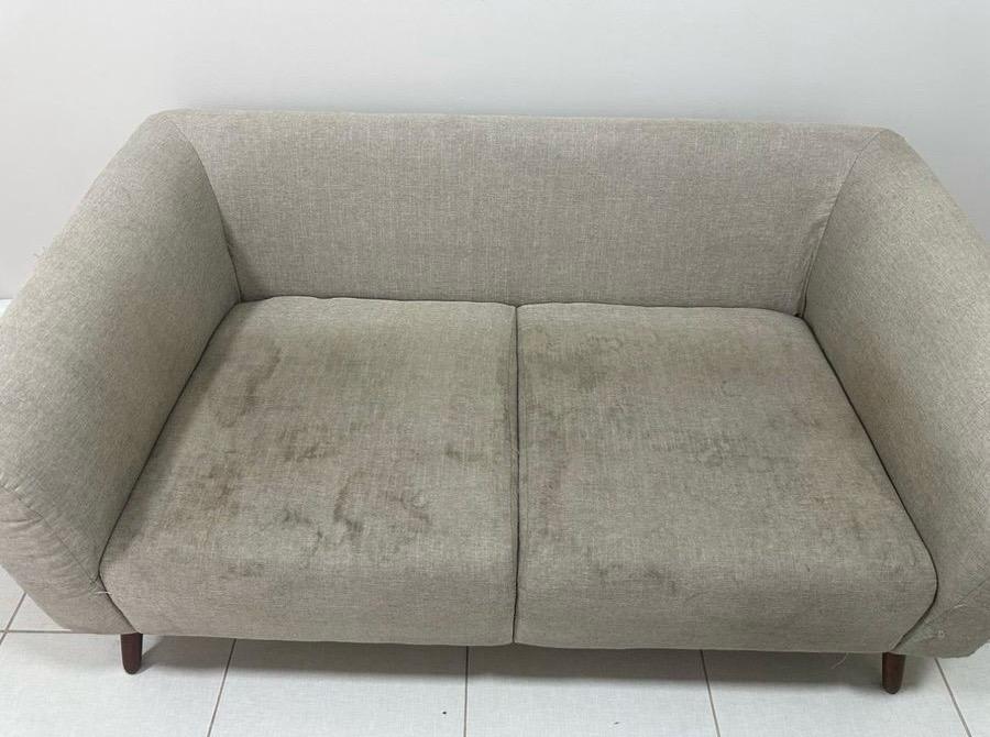 Sofá - Limpeza completa - Antes
